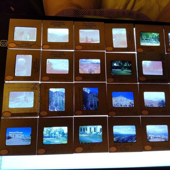 Vtg Utah Parks Slide Lot Grand Canyon, Bryce Canyon, Mines SLC Kodachrome Lot